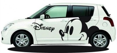 Cartoon auto store decals