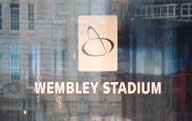 vinyl lettering done for wembley stadium by superchrome