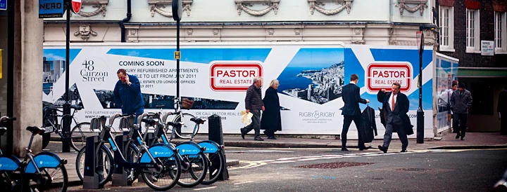 Superchrome outdoor hoarding graphics