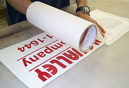 Vinyl printing & lettering — Superchrome print example