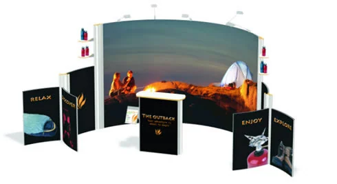 Exhibition furniture & accessories — Superchrome print example