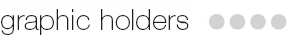graphic holder title