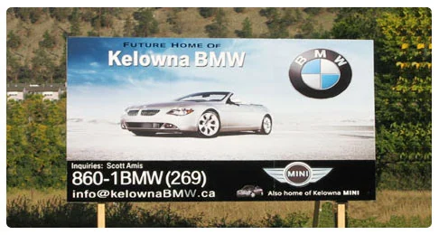 Aluminium & composite signs — Superchrome print example