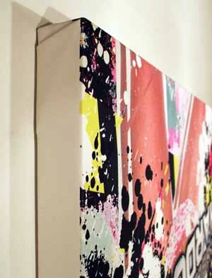 Large format canvas printing