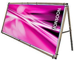 Outdoor vinyl promotional banners