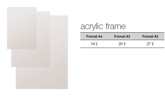 Snap frame acrilic title