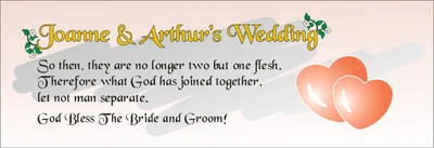 Wedding banners